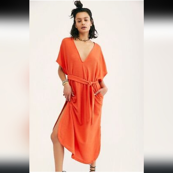 Free People Dresses & Skirts - 🤎Free People Alma Ribbed Belted Dress🤎